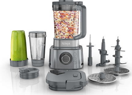 Ninja SS151 TWISTi Blender DUO, High-Speed 1600 WP Smoothie Maker & Nutrient Extractor* 5 Functions Smoothie, Spreads & More, smartTORQUE, 34-oz. Pitcher & (2) To-Go Cups, Gray