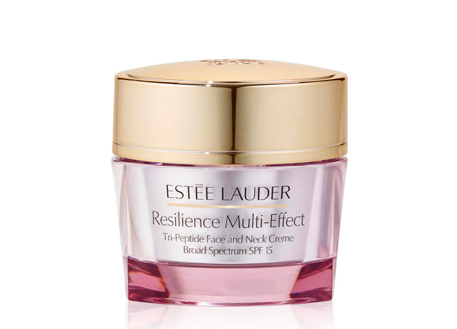 Estee Lauder Resilience Multi-Effect Tri-Peptide Face and Neck Cream Moisturizer SPF 15 | Plumping & Anti-Aging