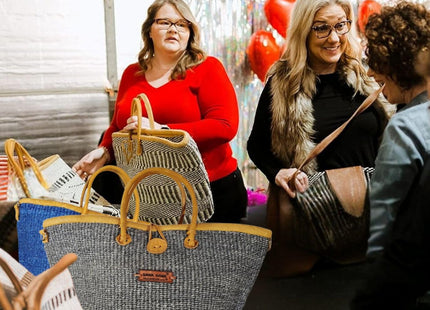 Ash Wisdom Handmade Sisal Straw Basket Tote Bag