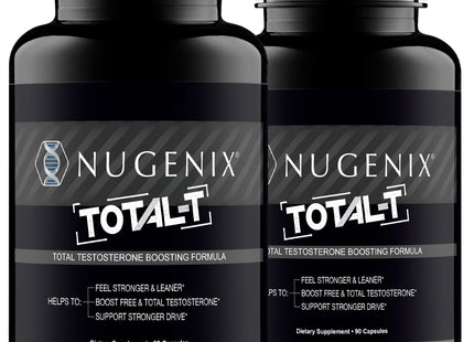 Nugenix Total-T, Free and Total Testosterone Booster Supplement for Men, 90 Count