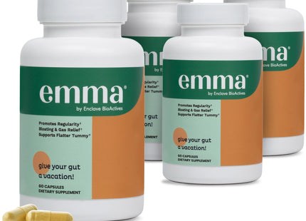 Emma Gut Health Supplement – 60 Capsules | Bloating & Digestive Support