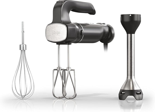 Ninja CI100C Foodi Power Mixer System Immersion Blender and HandMixer Combo, Black