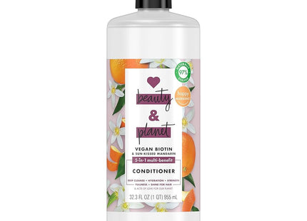 Beauty & Planet Vegan Keratin & Sunkissed Mandarin Conditioner 32.3 fl oz - New