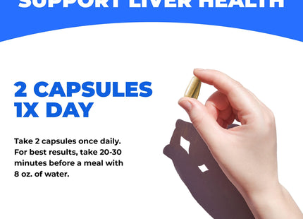 Liver Health – Liver Cleanse Detox & Repair with Artichoke Extract, Milk Thistle, Dandelion Root, Turmeric, Berberine to Healthy Liver Renew with 11 Natural Nutrients, 30 Days Supply