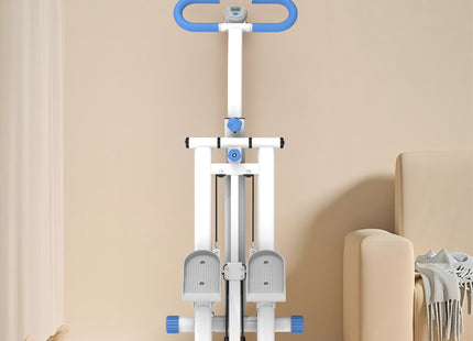 Stair Stepper with resistance Home-Upgrade Vertical Climber Workout Machine for Full-Body Exercise Climber Fitness Equipment with Stable Frame Adjustable Handlebar-Blue