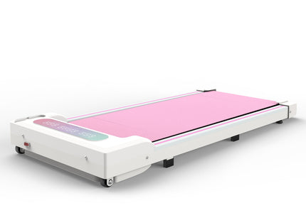 Under Desk Treadmill, Walking Pad, 2 in 1 Portable Treadmill with Handle Remote Control LED Display, Walking Jogging Machine for Home Office Use Pink
