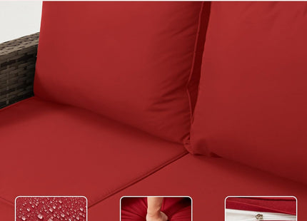 6 Piece Patio Furniture Set with Swivel Chairs