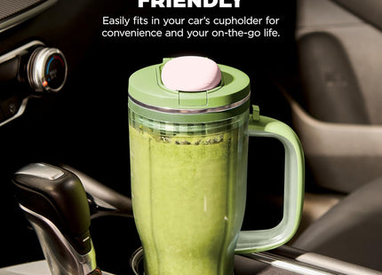 Ninja BlendBOSS | Personal Smoothie Blender & Tumbler | 26oz Travel Tumbler w/Leakproof Lid & Intergrated Chug Spout | AutoIQ Technololgy | 1200 Peak Watt | Watermelon Bubblegum | DB301GNBRN | (NEW)