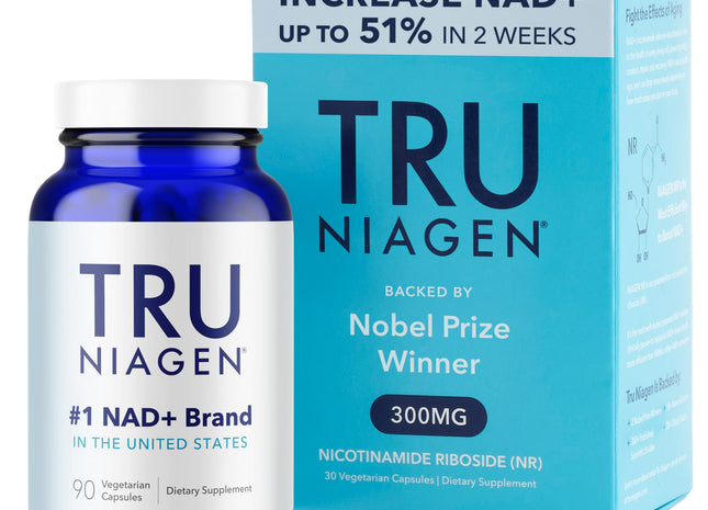 TRU NIAGEN Patented NAD Supplement for Anti Aging and Cell Regeneration, 300mg Niagen, 30 Servings