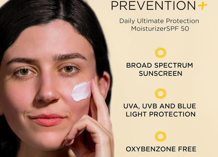 IMAGE Skincare PREVENTION+ Daily Ultimate Protection Moisturizer , SPF 50 Face Sunscreen Lotion, Zinc Oxide, Blendable with No White Cast, 3.2 oz