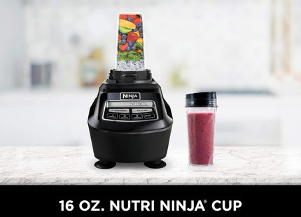 Ninja Mega Kitchen System, 1500W, 72 oz. Full-Size Blender & 8-Cup Food Processor with (2) 16 oz. To-Go Cups, Total Crushing Technology - Smoothies, Ice Crushing, Purees, Dough & More, Black, BL770