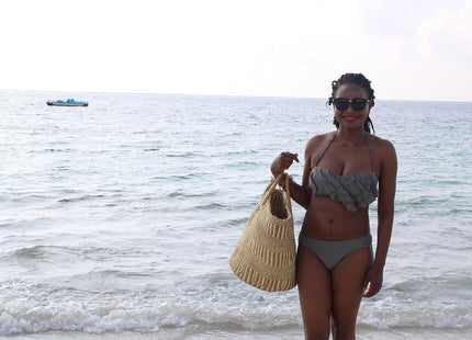 Life Handmade Sisal Tote Bag Beach Sustainable Straw Basket