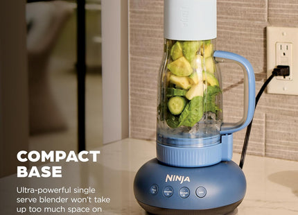 Ninja BlendBOSS | Personal Smoothie Blender and Tumbler | 26oz Travel Tumbler w/Leakproof Lid & Intergrated Chug Spout | AutoIQ Technololgy | 1200 Peak Watt | Cyberspace | DB301CYBRN | (NEW)
