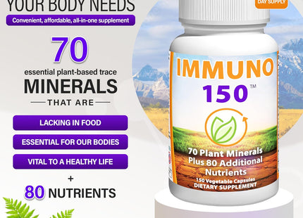 Immuno 150 – Advanced Multivitamin & Immune Support | 150 Capsules for Daily Health & Vitality