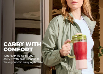 Ninja BlendBOSS | Personal Smoothie Blender & Tumbler | 26oz Travel Tumbler w/Leakproof Lid & Intergrated Chug Spout | AutoIQ Technololgy | 1200 Peak Watt | Watermelon Bubblegum | DB301GNBRN | (NEW)