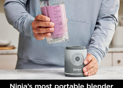 Ninja Blast Max, Portable Blender + Twist & Go, Personal Smoothie, Blend, Ice Crush, 3 Programs, Cordless, 22 oz removable Vessel, Dishwasher Safe, Leakproof, Silver, BC251SL