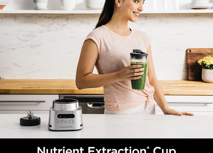 Ninja SS151 TWISTi Blender DUO, High-Speed 1600 WP Smoothie Maker & Nutrient Extractor* 5 Functions Smoothie, Spreads & More, smartTORQUE, 34-oz. Pitcher & (2) To-Go Cups, Gray