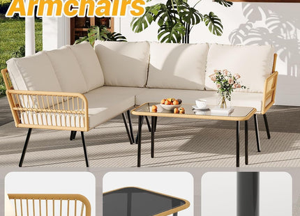 Comfortable Outdoor Sectional Patio Furniture Set for Relaxation