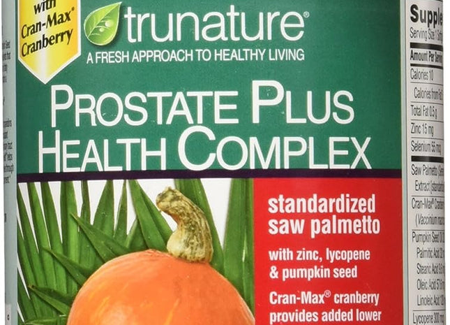 Trunature Saw Palmetto Prostate Health Complex with Zinc, Lycopene and Pumpkin Seed, 250 Softgels
