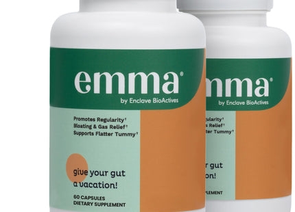 Emma Gut Health Supplement – 60 Capsules | Bloating & Digestive Support