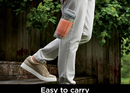 Ninja Blast Max, Portable Blender + Twist & Go, Personal Smoothie, Blend, Ice Crush, 3 Programs, Cordless, 22 oz removable Vessel, Dishwasher Safe, Leakproof, Silver, BC251SL