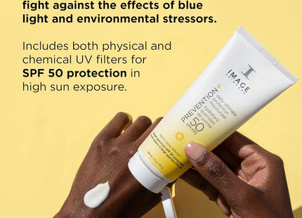 IMAGE Skincare PREVENTION+ Daily Ultimate Protection Moisturizer , SPF 50 Face Sunscreen Lotion, Zinc Oxide, Blendable with No White Cast, 3.2 oz