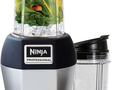Ninja BL450C, Nutri Pro Personal Blender For Juices, Shakes & Smoothies, 18 and 24 Oz cups, Black/Silver, 900W (Canadian Version)