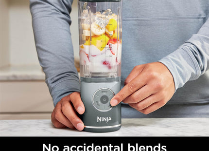 Ninja Blast Max, Portable Blender + Twist & Go, Personal Smoothie, Blend, Ice Crush, 3 Programs, Cordless, 22 oz removable Vessel, Dishwasher Safe, Leakproof, Silver, BC251SL