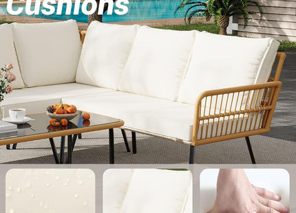 Comfortable Outdoor Sectional Patio Furniture Set for Relaxation