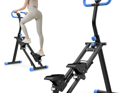 Stair Stepper for Home-Upgrade Vertical Climber Workout Machine for Full-Body Exercise Climber Fitness Equipment with Stable Frame Adjustable Handlebar-Blue