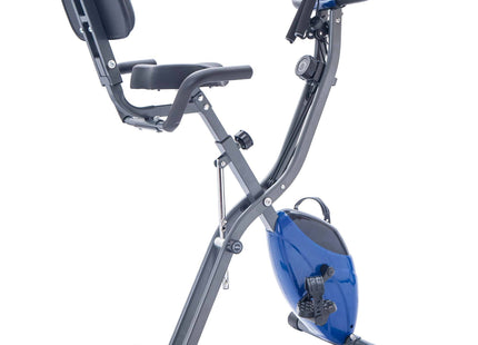 Exercise Bike,Workout Bikes for Home,Folding Stationary Bikes for Home with 16-Level Magnetic Resistance, 300LBS Capacity X-Bike Indoor Exercise Equipment with Heart Rate Sensor & LCD Monitor