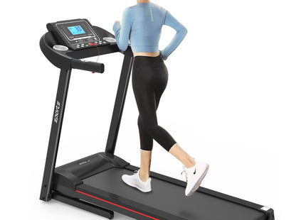 Fitshow App Home Foldable Treadmill with Incline, Folding Treadmill for Home Workout, Electric Walking Running Treadmill Machine 5' LCD Screen 250 LB Capacity Bluetooth Music