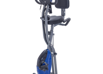 Exercise Bike,Workout Bikes for Home,Folding Stationary Bikes for Home with 16-Level Magnetic Resistance, 300LBS Capacity X-Bike Indoor Exercise Equipment with Heart Rate Sensor & LCD Monitor