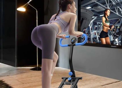 Stair Stepper for Home-Upgrade Vertical Climber Workout Machine for Full-Body Exercise Climber Fitness Equipment with Stable Frame Adjustable Handlebar-Blue