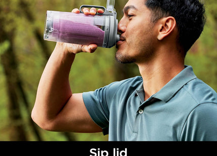 Ninja Blast Max, Portable Blender + Twist & Go, Personal Smoothie, Blend, Ice Crush, 3 Programs, Cordless, 22 oz removable Vessel, Dishwasher Safe, Leakproof, Silver, BC251SL