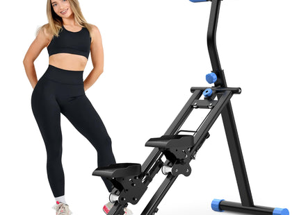 Stair Stepper for Home-Upgrade Vertical Climber Workout Machine for Full-Body Exercise Climber Fitness Equipment with Stable Frame Adjustable Handlebar-Blue