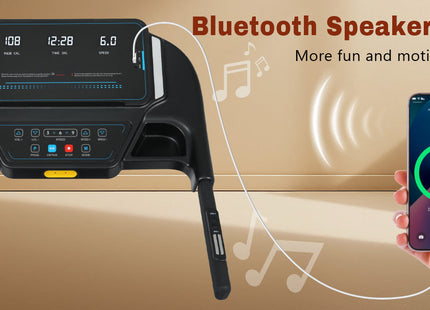 New Treadmills for Home, 3.5HP Hydraulic System Auto Foldable Treadmill with Incline,10MPH 350Lbs Weight Capacity Electric Treadmills with Heart Rate Sensors,Type C & USB Charge ,Bluetooth Speaker