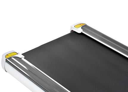 FITIME Portable Compact Treadmill with Electric Motorized 3.5HP, Bluetooth Speaker, White Metal, Medium Size