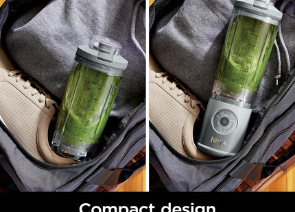 Ninja Blast Max, Portable Blender + Twist & Go, Personal Smoothie, Blend, Ice Crush, 3 Programs, Cordless, 22 oz removable Vessel, Dishwasher Safe, Leakproof, Silver, BC251SL