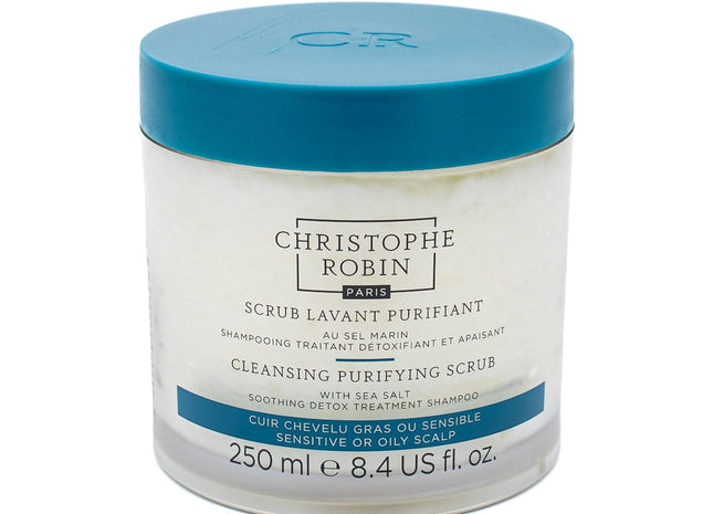 CHRISTOPHE ROBIN Cleansing Purifying Scrub with Sea Salt 8.4oz - New