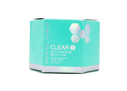 NURSE JAMIE Clear 1 Acne Cleansing Bar In Jar 2oz - Imperfect Box