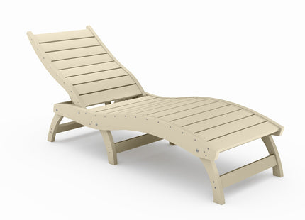 Curved Chaise Lounge (Stackable)