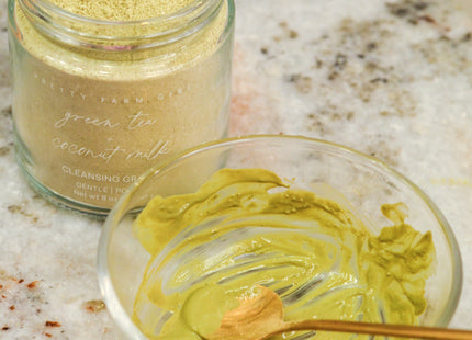 Green Tea + Coconut Milk Facial Cleansing Grains
