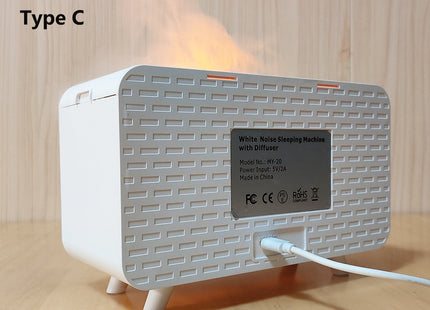 White noise sleep aid device Bluetooth speaker simulation flame aromatherapy humidifier small night light sleep aid white noise machine
