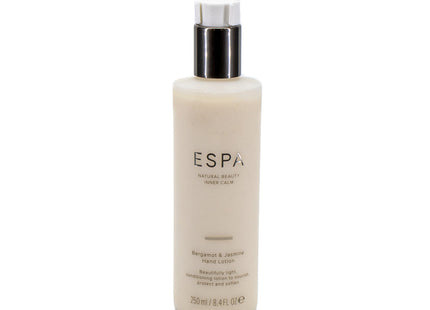 ESPA Bergamot & Jasmine Hand Lotion 8.4oz - New