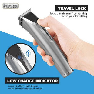 Wahl Lithium Ion All In One Stainless Steel Cordless Electric - Imperfect Box