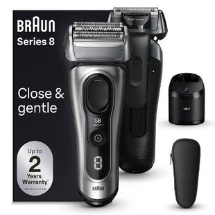 BRAUN SERIES 8-8567CC RECHARGEABLE WET & DRY SHAVER + SMARTCARE CENTER - Imperfect Box