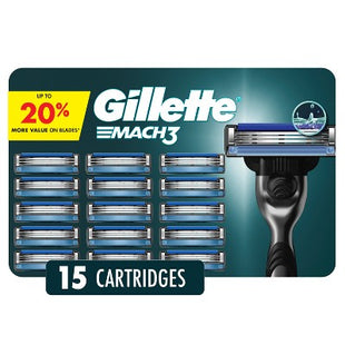 Gillette Mach3 Men's Razor Blade Refills 15ct - Imperfect Box