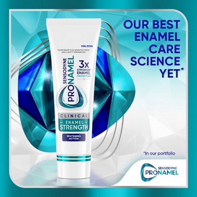 Sensodyne Pronamel Clinical Enamel Strengthening and Whitening Action Toothpaste 3.4oz/3pk - New