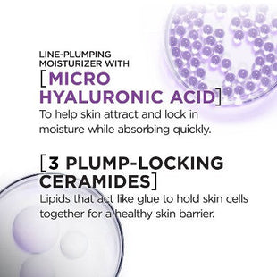 L'Oreal Paris Revitalift Hyaluronic Acid Plumping Hydrating Water Cream 1.7oz - Imperfect Box